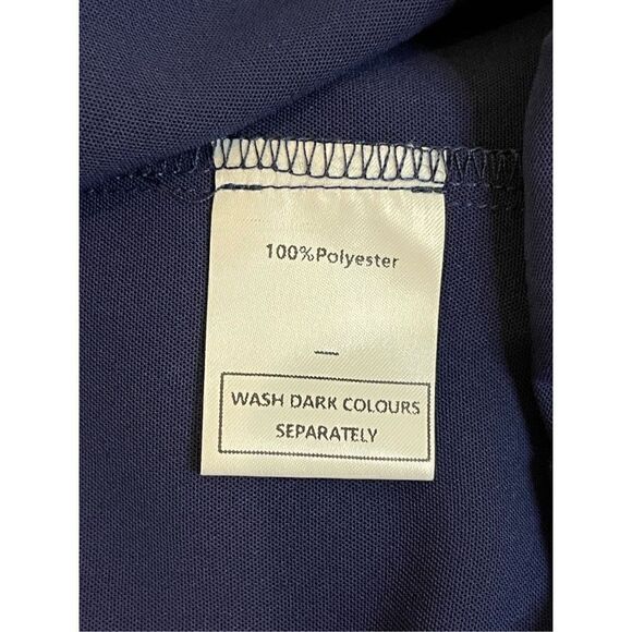 Sampeel women’s navy wrap dress size small NWT - Picture 6 of 7